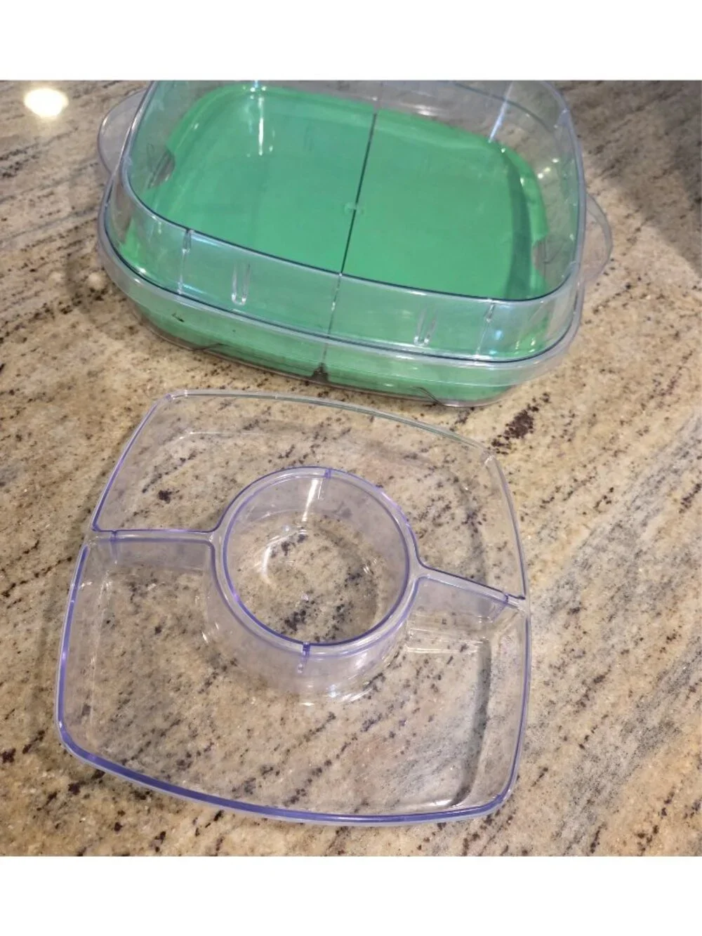The Pampered Chef Cool & Serve Square Tray Set Deviled Eggs